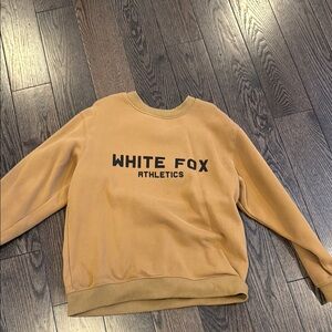 White fox brown crewneck